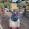 Parabrisas de motocicleta y coche eléctrico, placa transparente, ensanchado, parabrisas delantero de coche con batería, parabrisas de lluvia para las cuatro estaciones.
