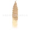Extensões de Cabelo Ondulado Profundo Cacheado Profundo Ondulado Cruzadas Crochet 22/ 30 polegadas Estilo Europeu e Americano Peruca de Fibra Química