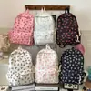 Nova Mochila com Elemento de Laço, Grande Capacidade, Mochila Escolar Casual e Simples para Alunos do Ensino Fundamental II e Médio, Mochila Leve e Texturizada