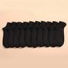 Calcetines para Hombre Blancos y Negros Transfronterizos Verano Delgados Poliéster-Algodón Transpirables Calcetines Cortos Casuales Deportivos Calcetines Modernos Calcetines Bajos Simples Venta al por Mayor