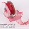 Materiales para manualidades: Ramo de Cinta de Hilo, Cinta de Satín, Cinta de Hilo Cola de Pez, Cinta Floral, Decoración de Borde Ondulado, Venta Directa del Fabricante