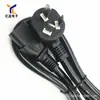 YL fábrica directa 1.5 metros 3*2.0 mm² doble cabezal GB calibre cobre puro enchufe de tres clavijas enchufe de alta potencia cable de alimentación