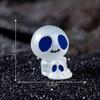 Micropaisaje con explosiones transfronterizas, calavera alienígena luminosa creativa, fantasma, decoraciones DIY, accesorios, mini adornos pequeños