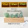 Luminária de noite de pedra bruta de cristal natural transfronteiriça, luz ambiente LED de encaixe USB de pedra bruta de ametista, lâmpada de pedra difusora atacado
