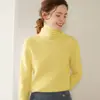 Suéter Básico de Punto de Cachemira Versátil y a la Moda para Mujer, Manga Larga, Cuello Holgado, Cómodo, Suave, Agradable para la Piel, Capa Interior, Cálido