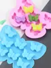 Molde de Silicona para Jabón Hecho a Mano de Mariposa de 8 Piezas Molde para Decoración de Pasteles y Chocolate Molde para Gelatina Hecha a Mano Grado Alimenticio
