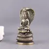 Ornamento de Buda Shakyamuni Olho-Serpente - Artesanato de Cobre de Nicho de Alto Padrão, Exclusivo para E-commerce Transfronteiriço da Amazon e Mercado Cultural & Criativo