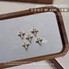 Joyería para Uñas Starburst Aleación Circonita Montón Diamante Alas Colgante Estrella Cuatro Picos Diamante Accesorios Decoraciones para Uñas