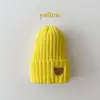 Gorro bordado de urso da Coreia do Sul para meninos e meninas e crianças, chapéu de lã de malha de estilo estrangeiro, bebê, fofo, moderno, doce