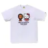 Camiseta de manga corta de la marca japonesa de moda BAPE, peso pesado de verano 240g algodón puro, camuflaje de cabeza de mono, tiburón mono, venta al por mayor transfronteriza