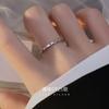 Anillo de Trébol Antiguo Vintage de Plata S925 Bajo el Árbol Banyan Anillo de Möbius Simple para Mujer Anillo de Dedo Personalizado para Combinar con Todo