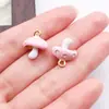 Amazon Handmade Pingentes de Frutas Esmaltados 3D Liga Metálica Morango Melancia Pimenta Milho Acessórios para Joias DIY