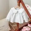 Vestido coreano sencillo de dos piezas para niñas, estilo principios de otoño 2026, vestido de princesa de otoño para niños pequeños