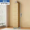 Armario de almacenamiento minimalista y moderno con cerradura, adecuado para sala de estar, montado en la pared, armario de almacenamiento multi-compartimento, armario de almacenamiento doméstico de cinco cajones