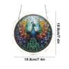 Ornamento de pendurar estilo quebra-cabeça em acrílico, best-seller transfronteiriço, pingente redondo, acessório de escritório decorativo, personalizável com seu próprio design