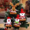 Decoración Navideña Colgante para Árbol de Navidad Transfronteriza Mini Árbol de Navidad Colgante de Estrella de Cinco Puntas Decoración para Ambiente de Fiesta Ventana