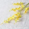 Simulación transfronteriza orquídea danzante ramo de flores artificiales individuales decoración adornos de flores secas decoración boda hogar simulación orquídea danzante