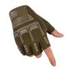 Luvas Táticas Meio Dedo para Fã Militar Masculina para Exterior Antiderrapante Resistente ao Desgaste Treinamento Forças Especiais Esportes Ciclismo Montanhismo Respirável