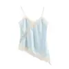 Comercio exterior transfronterizo ropa de mujer europea y americana nuevo diseño francés empalme de encaje top camisola 5919105