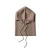 Gorro de Cachemira Pura con Cuello Integrado para Hombre y Mujer Invierno Cálido Cortavientos Protección para los Oídos Protección del Cuello Suéter de Punto con Gorro