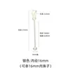 Colgante de Plata de Ley S925 Rosca Vacía Perla de Cristal Hecho a Mano con Cuentas Colgante de Joyería DIY Accesorios de Plata
