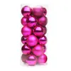 Decoración Navideña 3/4/6/8cm 24 Piezas Bolas Navideñas Adornos Navideños Bolas Brillantes de Barril Bolas de Plástico Galvanizado