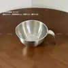 Acero Inoxidable 304 Tazón para Batir Huevos Especial para Hornear Crema Batidora Tazón para Batir Pasteles Taza Medidora Doméstica con Asa