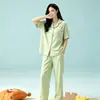 Ropa de Casa de Manga Corta Nueva de Verano 2026 para Mujer, Pijamas que se Pueden Usar Afuera, Trajes Casuales de Algodón de Verano, Estilos de Primavera, Verano y Otoño