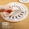 Esteras tejidas de algodón y lino termoaislantes para uso doméstico, individuales, tapetes para platos y tazones, tapetes para cazuelas, tapetes para tazas, tapetes para tazas de té y teteras, antiquemaduras