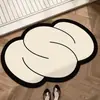 Alfombrilla de Baño con Forma Especial, Alfombrilla Absorbente de Lodo Diatomeas, Alfombrilla para Pies Resistente a la Suciedad de Baño y WC, Secado Rápido, Felpudo de Línea Simple