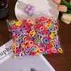 Elásticos de Cabelo Amigáveis para Cabelos Infantis, Pacote com 500, Elásticos de Alta Elasticidade para Menininhas, Elásticos do Tamanho do Polegar, Elásticos de Cabelo para Bebês
