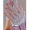 Anillo Abierto con Forma de Serpiente y Circonita para Mujer, Diseño Único de Nicho, Anillo Retro para Dedo Índice, Gama Alta, Lujo Accesible y Anillo Exquisito
