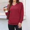 Ropa Femenina Europea y Americana 2025 Otoño Manga Larga Capa de Aire Sudadera Deportiva Casual con Bolsillo Canguro Versátil para Mujer