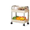 Carrito Librero Estante de Almacenamiento Acero Inoxidable Estante de Almacenamiento Móvil Piso Snack Estante de Almacenamiento Multicapa Escritorio Producto Nuevo