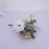 Venta Caliente Transfronteriza Hojas Redondas Simuladas de Paulownia, Frijoles Rojos, Adornos de Rama de Flor de Pascua Decoración Al Por Mayor