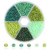 Caixa Combinada de Miçangas Coloridas Tipo Arroz 6 Compartimentos 2-3mm para Produção DIY de Pulseira e Colar Pacote de Materiais Fabricante Atacado