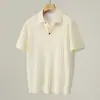 Polo de punto para hombre de manga corta con cuello camisero, anti-rayas, estilo old money, camiseta de negocios para verano, venta al por mayor de fábrica transfronteriza