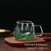 Taza Transparente de Flor Seca Perlada Comercio Exterior al por Mayor Taza de Jugo de Alto Borosilicato Recuerdo de Alto Valor Taza de Flor Real de Doble Pared Aislante