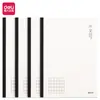Caderno Deli com Encadernação Costurada Caderno Simples Lined de PP Caderno Inglês Espesso Caderno Transparente para Escrita Papelaria Atacado