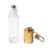 5ml6ml8ml10ml Tampa Pingente Frasco de Vidro Transparente para Óleo Essencial Frasco com Rolha Interna Frasco de Hidrossol Frasco para Transferência Frasco Cosmético