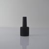 Botella vacía de esmalte de uñas negro mate, subenvase, botella de esmalte de uñas de 10 ml, de vidrio con cabezal de pincel, botella de reparación de pintura de mezcla transparente, generación