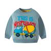 2026 Nueva Sudadera de Algodón Puro con Estampado de Letras de Coche para Bebé de Otoño e Invierno para Niños, Suéter de Manga Larga para Niños, Venta al por Mayor