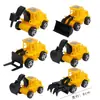 Decoração de Bolo de Carro de Puxar com Tema de Carros, Carro Pequeno Decoração de Mesa de Sobremesa de Aniversário Infantil Enfeite de Encaixar