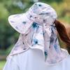 Chapéu de Sol Novo 2025 com Aba Grande Feminino de Verão para Bicicleta com Cobertura Facial Anti-Ultravioleta Chapéu de Sol com Aba Grande Chapéu Fresco para Colheita de Chá
