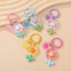 Llavero de Flor Transparente de Colores Creativo Accesorio para Bolsa Color Caramelo Colgante para Llavero Venta al por Mayor