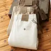 [Lino Tencel] Pantalones Largos de Lino Tencel de Alta Gama Verano Delgados Cintura Elástica Holgados Rectos Pantalones Casuales para Hombre