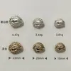 Botones Metálicos de Nogal de Alta Gama, Ropa Pequeña Fragante, Abrigos, Suéteres, Cortavientos Tejidos, Chaquetas, Botones Decorativos Cosidos a Mano