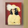 Pintura Decorativa Abstracta Americana Matisse de Alta Gama para Sala de Estar Sofá Francés Mesita de Noche Pared de Fondo Retro Mural Pintura Colgante