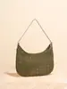 Outono e Inverno Novo Camurça Fosco Luxo Leve Simples Bolsa de Axila Bolsa Baguete Corrente Tecida à Mão Diagonal Bolsa para Celular