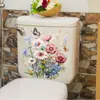Novo Adesivo Acc33151 Linda Flor Borboleta Banheiro Vaso Sanitário Adesivo Impermeável Auto-Adesivo Parede